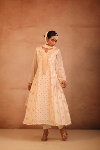 Beige Anarkali